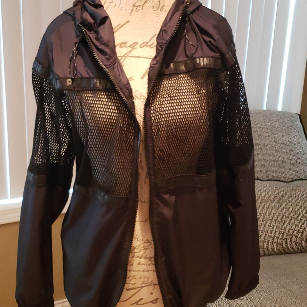 Victorias Secret pink net windbreaker